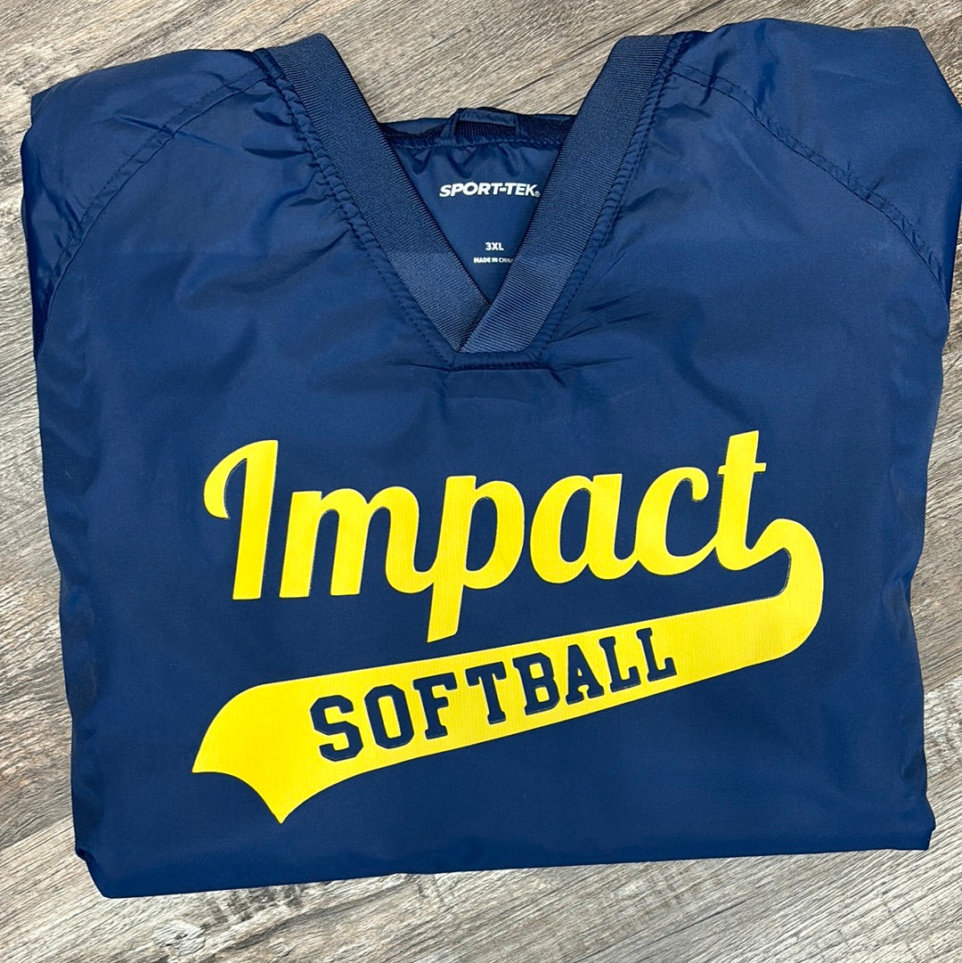 Impact Softball V-Neck Raglan Wind Jacket