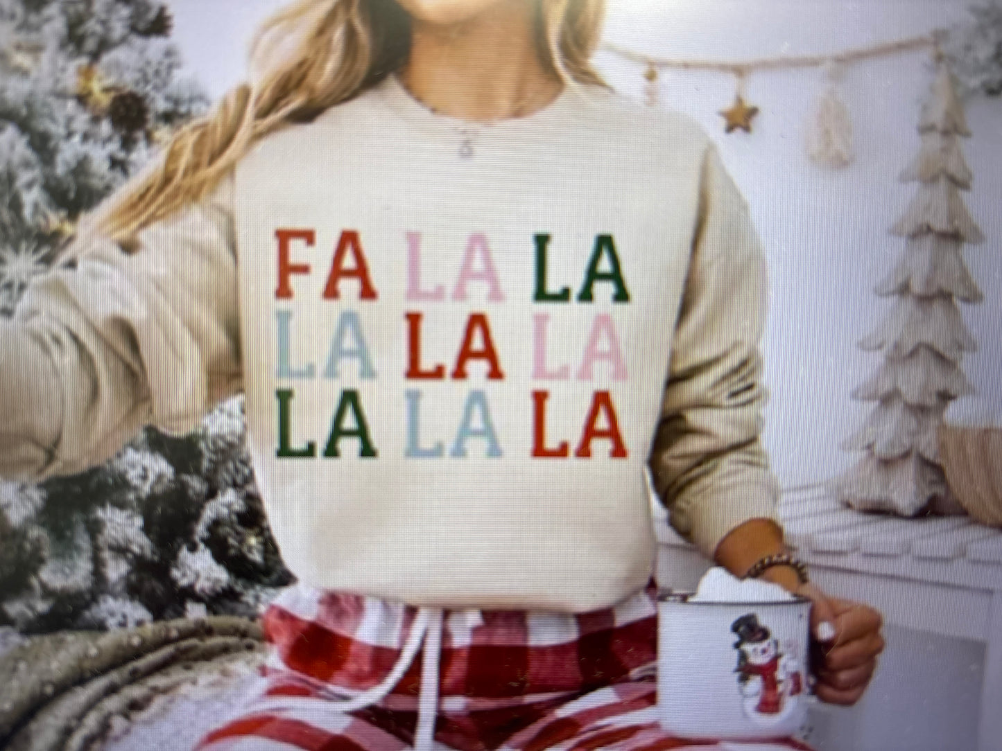 Fa La La La La Crewneck Sweatshirt