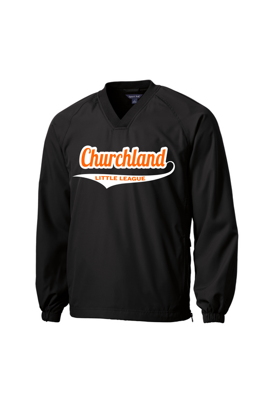 Churchland Little League V-Neck Raglan Wind Jacket