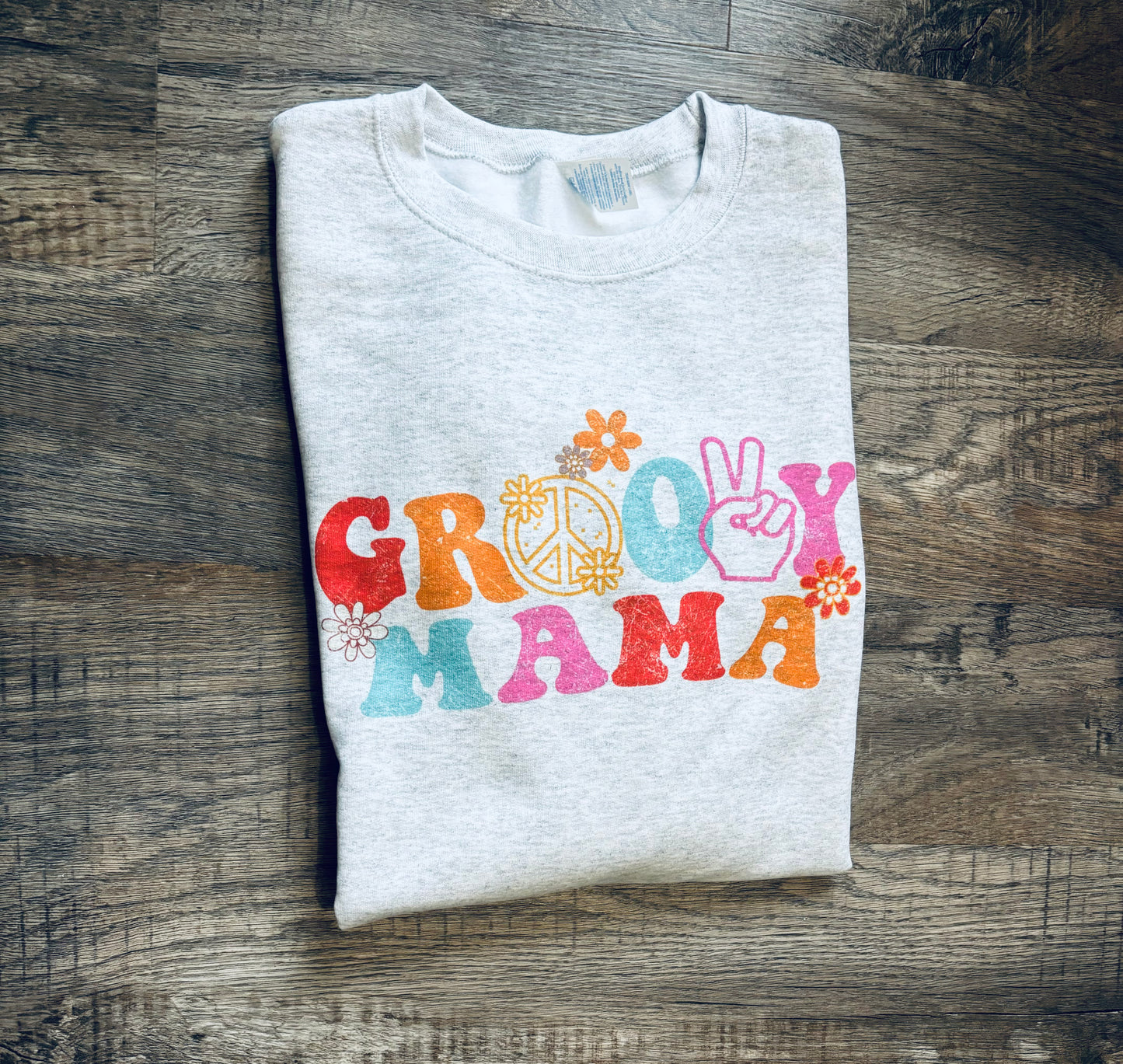 Groovy Mama Crewneck Sweatshirt -Customized