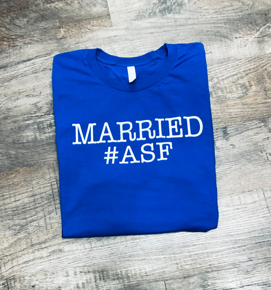 married #asf couples honeymoon shirt