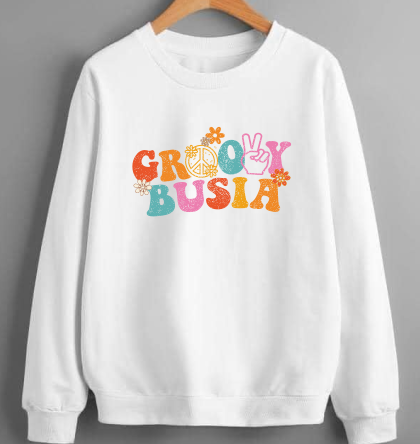 Groovy Mama Crewneck Sweatshirt -Customized