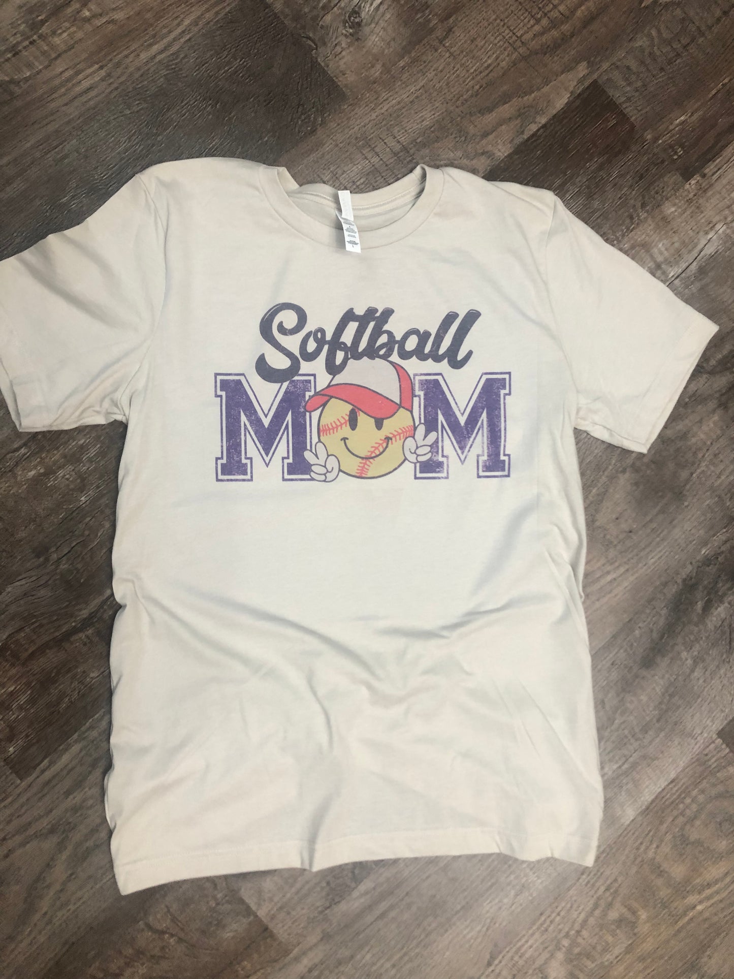 Softball Mom Retro Ball Guy Graphic Tee