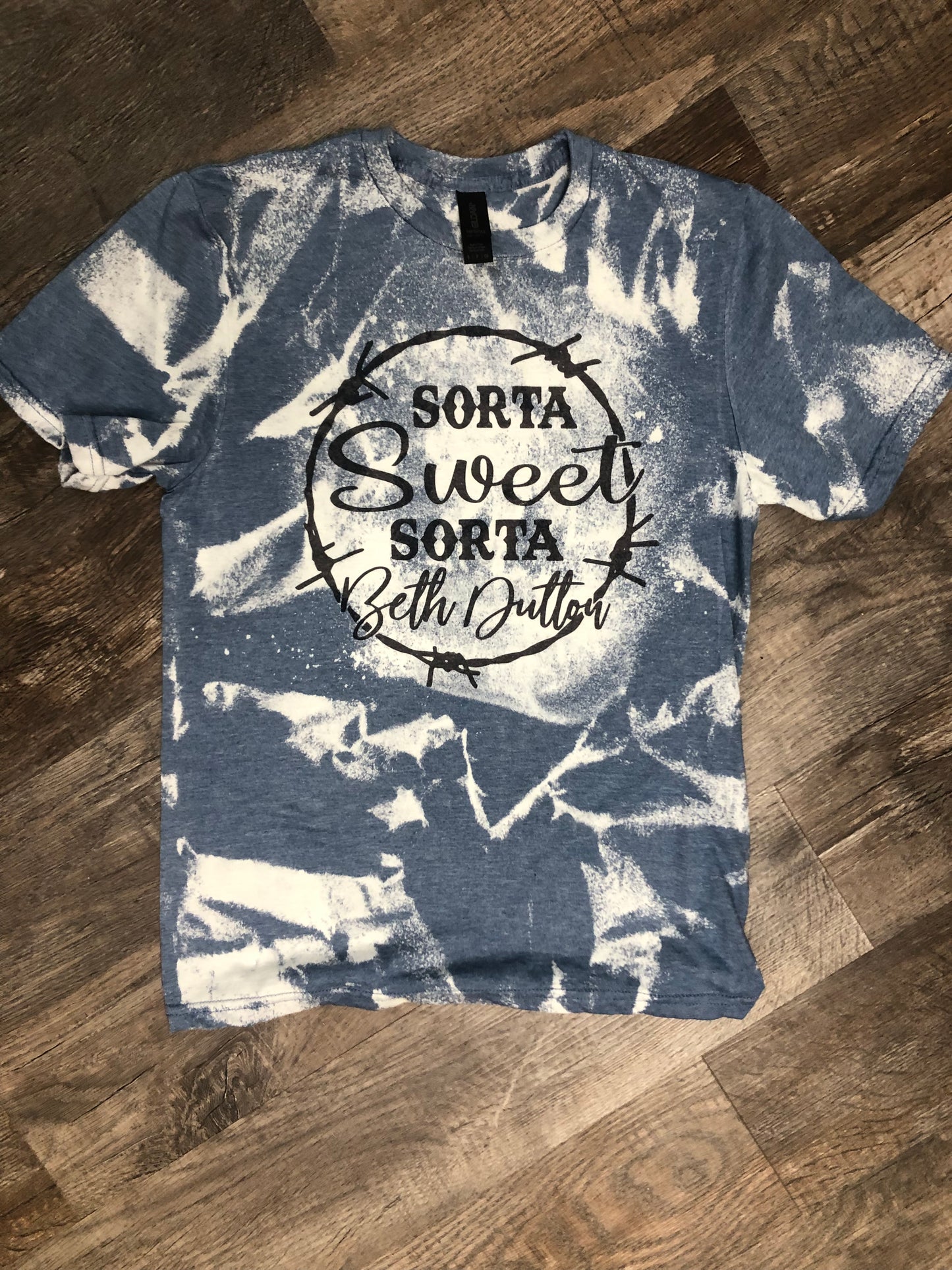 Sorta Sweet Sorta Beth Dutton ~ Bleached  T Shirts ~  Women's Cowgirl Vintage Graphic T-Shirt