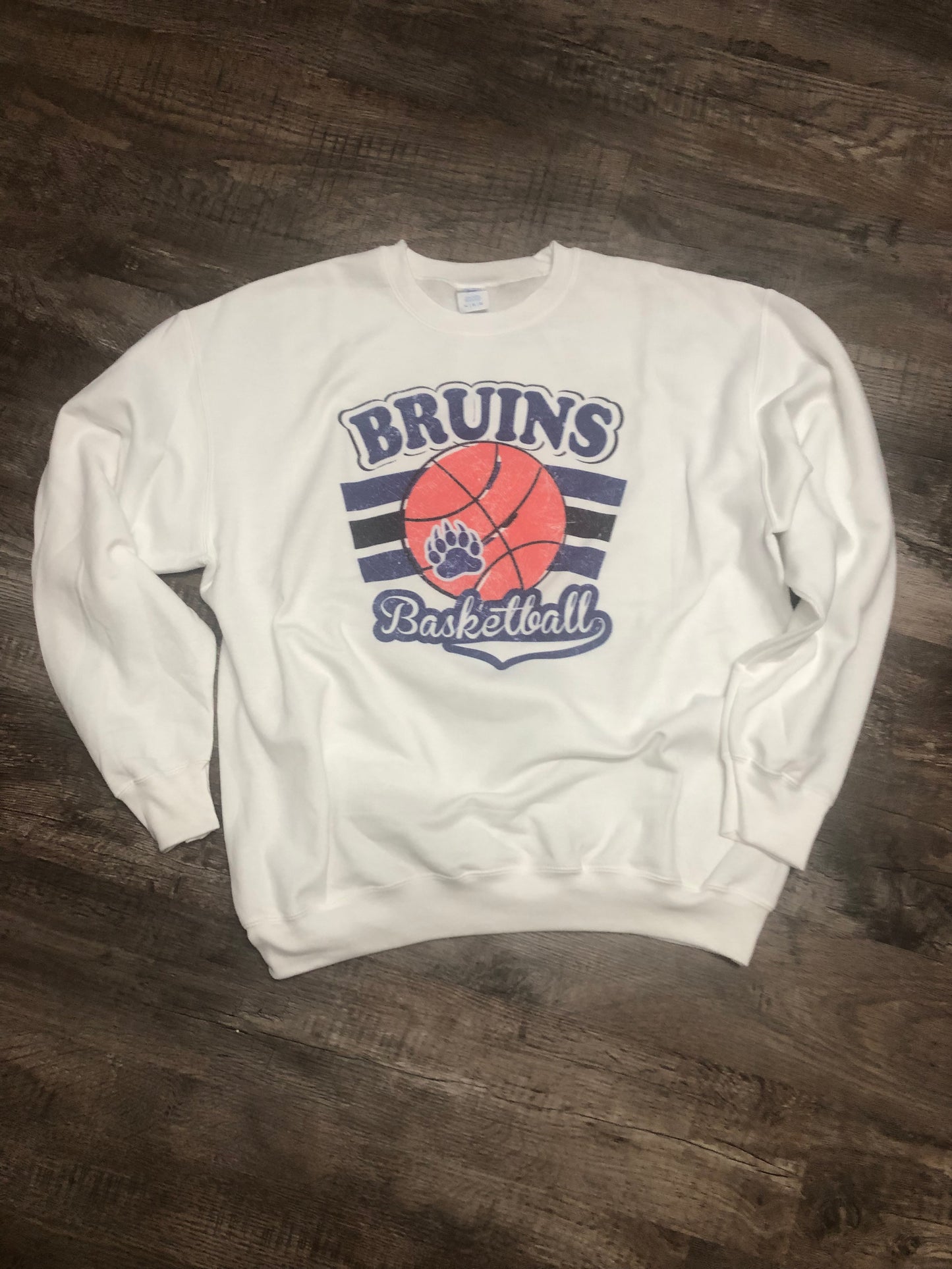 Custom team name and mascot basketball sweatshirt