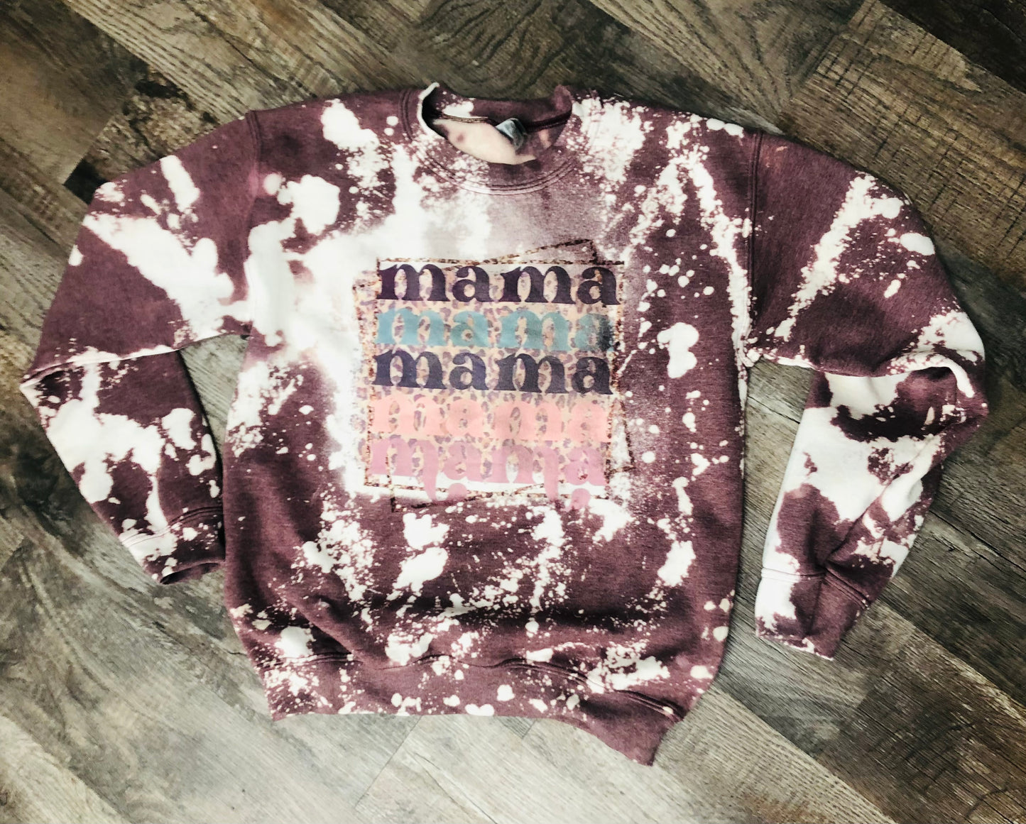 Mama Mama Mama Bleached Crewneck Sweatshirt