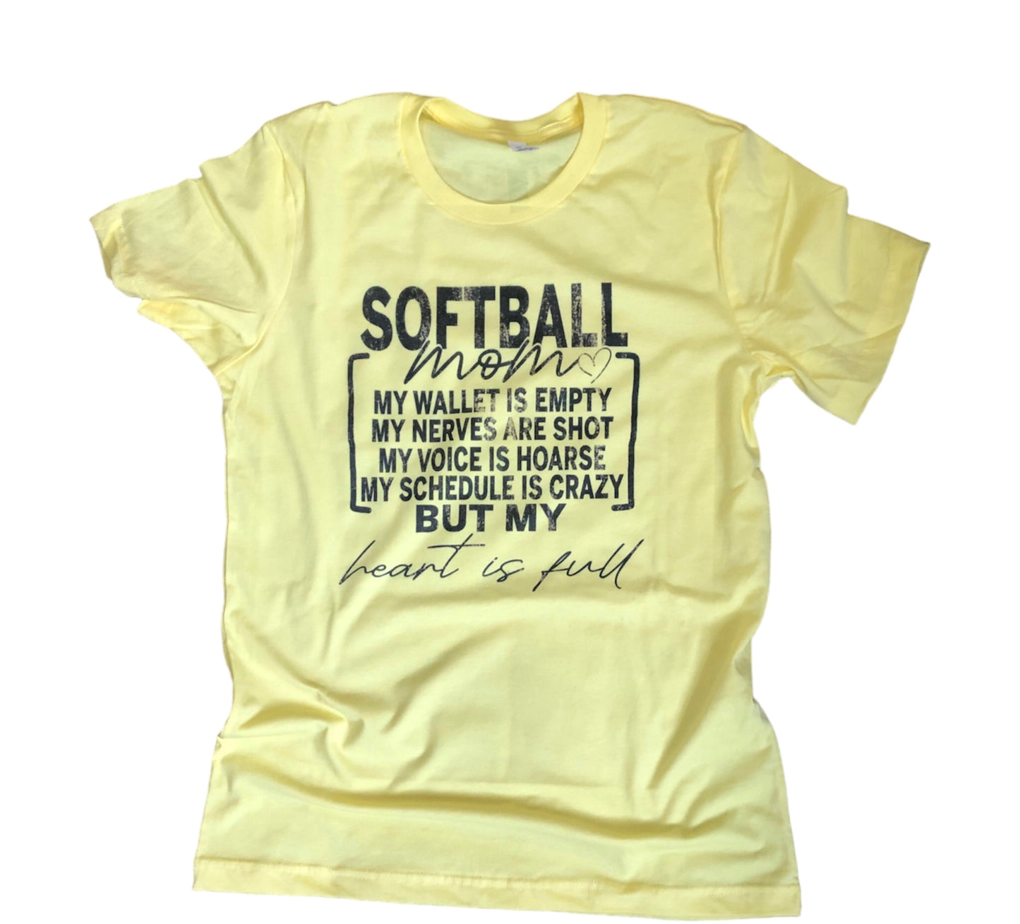 Softball Mom My Wallet is Empty Graphic Tee