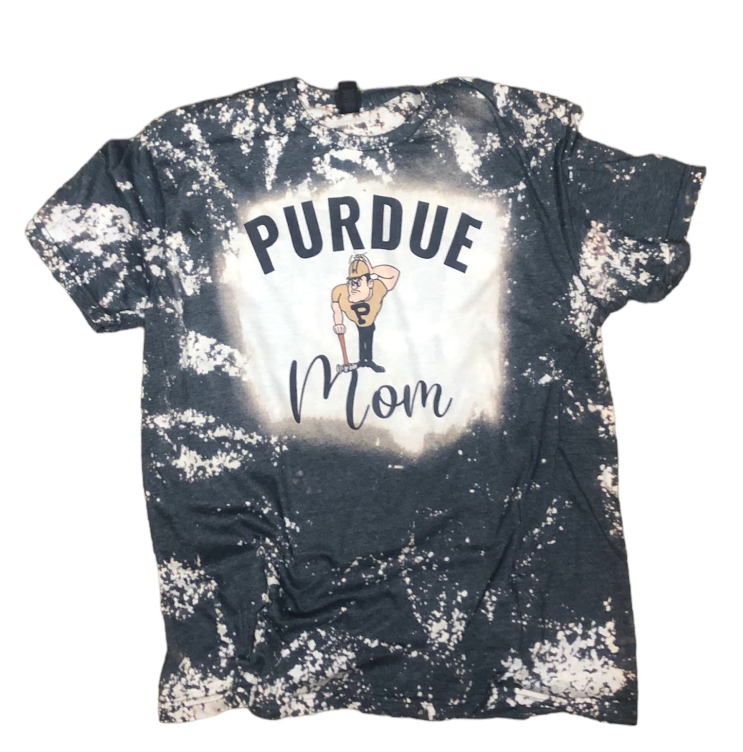 Purdue Mom Bleached Tee ~ Customized