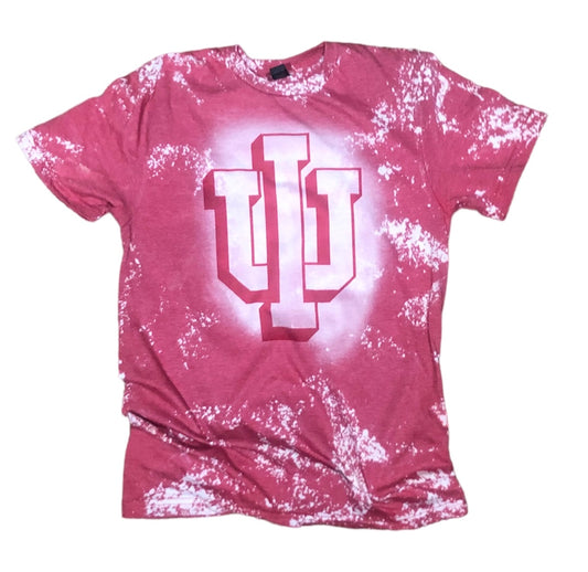 IU Bleached Tee ~ Customized