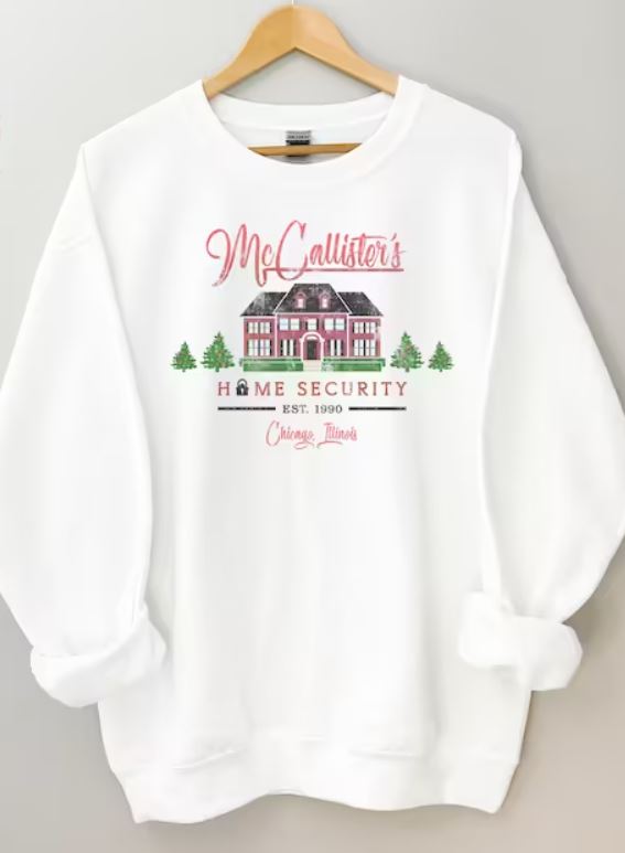 McCallister's Home Security Vintage Unisex Crewneck Sweatshirt, Long Sleeve and Tee