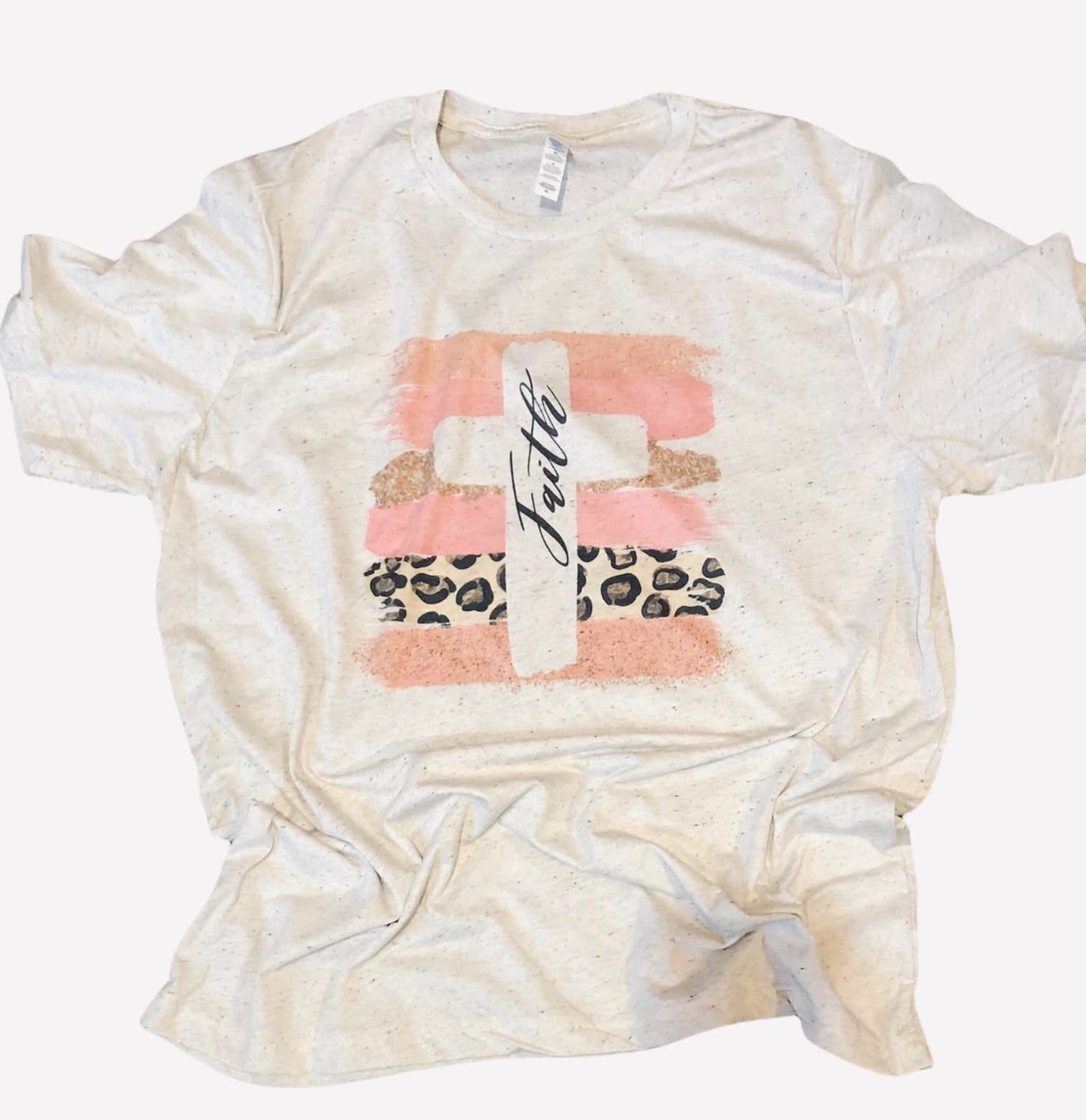 Faith Cross Brushstrokes Shirt - Liv's Boutique