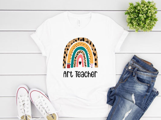 Art Teacher Rainbow Unisex Tee