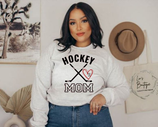 Hockey Mom Unisex Crewneck Sweatshirt ~ Personalized