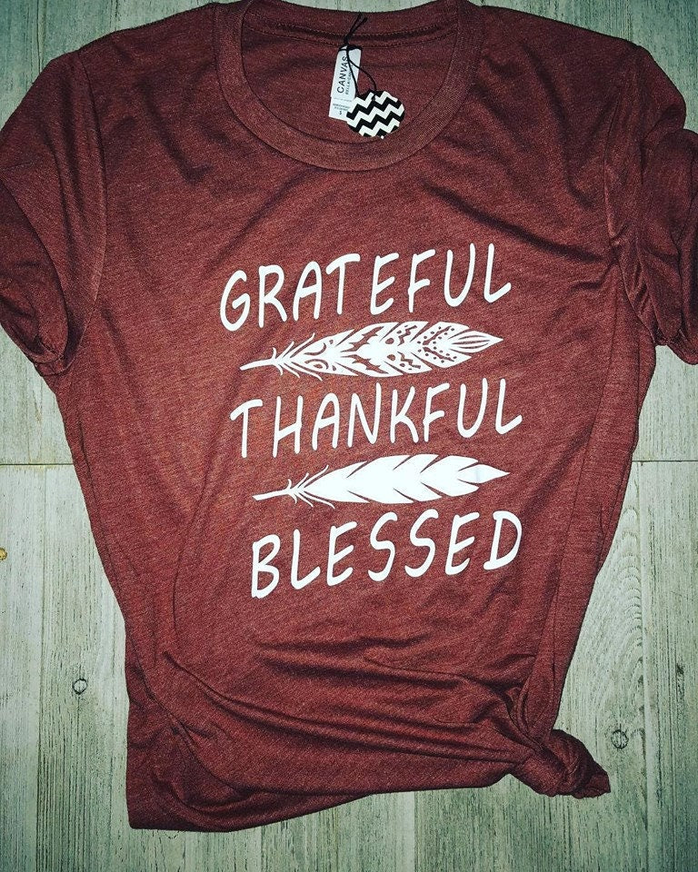 Grateful Thankful Blessed - Liv's Boutique