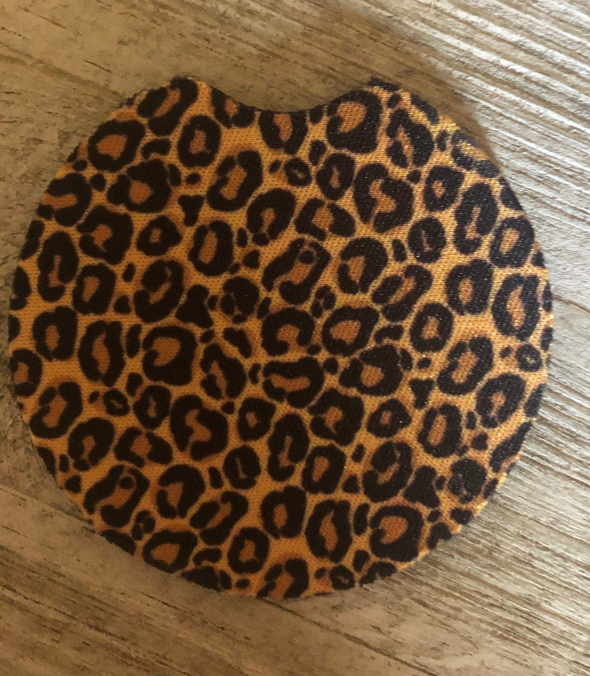 Set of 2 Personalized Leopard Car Coasters-Amazing Grace-Believe- Auto Accessories-Monogrammed car coasters (set of 2) - Liv's Boutique