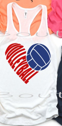 Volleyball Mom Heart Crewneck Sweatshirt - Liv's Boutique