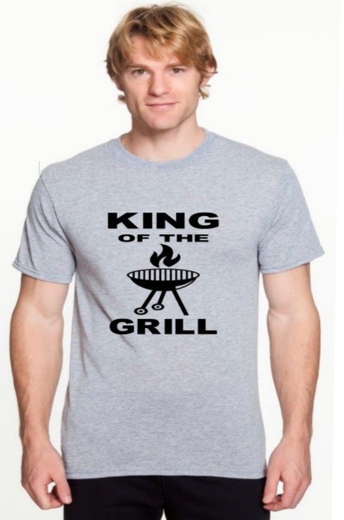 King of the Grill, Father's Day Shirts, Gifts for Dad, Papa Shirts, Grandpa or Dad Birthday gifts, Grill lovers, Grill Master, Husband Gift - Liv's Boutique