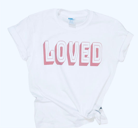 Loved Valentine Shirt, Cute Valentine Love Shirt for Women, Valentines Day Love Shirt - Liv's Boutique