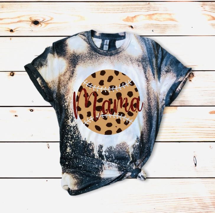 Basketball Shirt Bleached ~ Leopard Ball (Custom Name & Number)