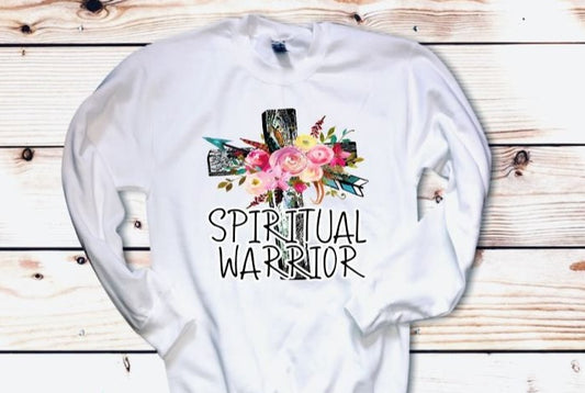 Spiritual Warrior Floral Cross