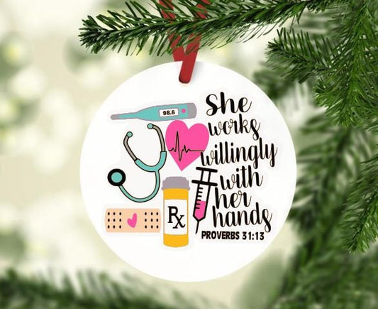 Healthcare Worker Ornament - Liv's Boutique