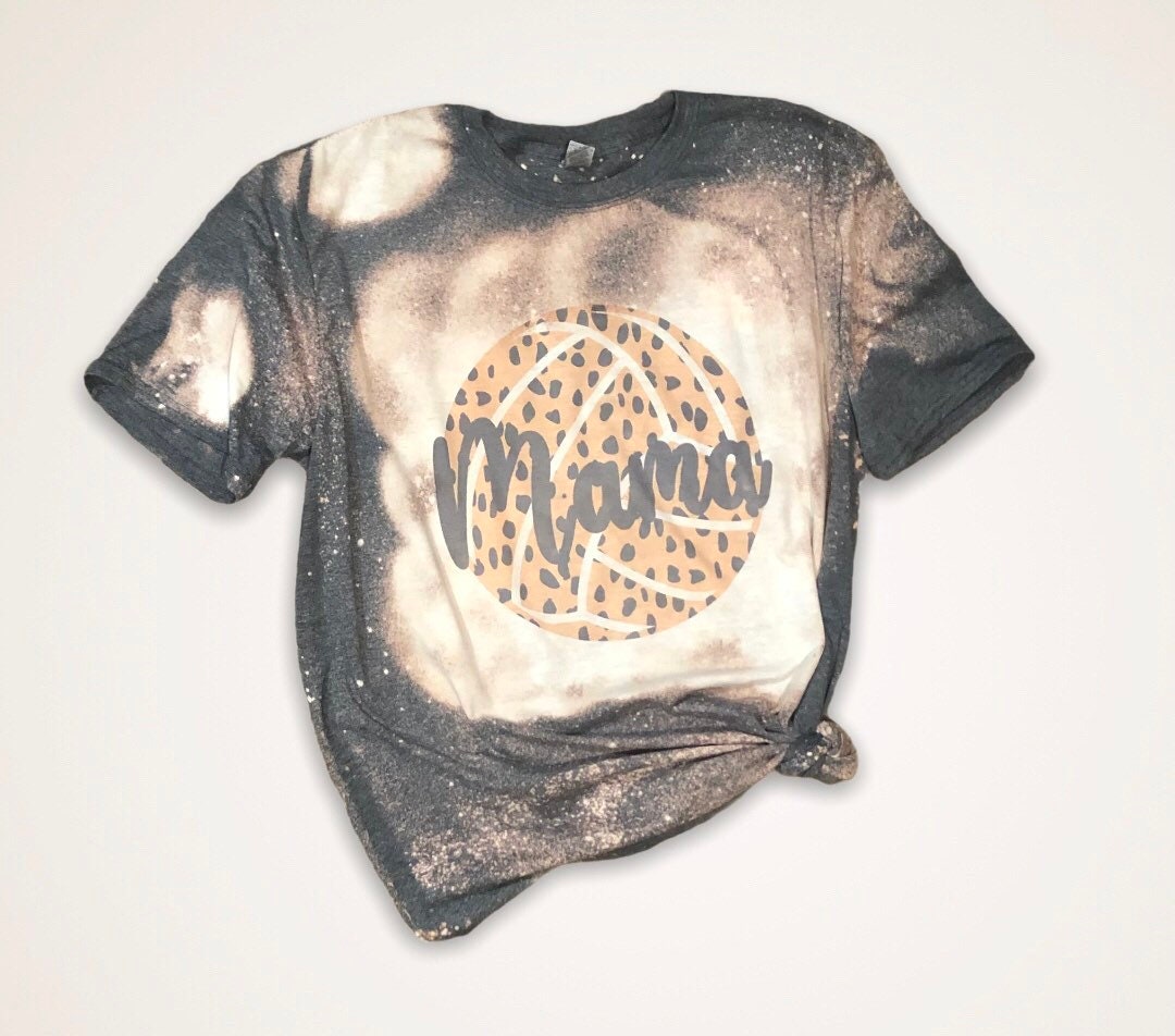 Basketball Shirt Bleached ~ Leopard Ball (Custom Name & Number)