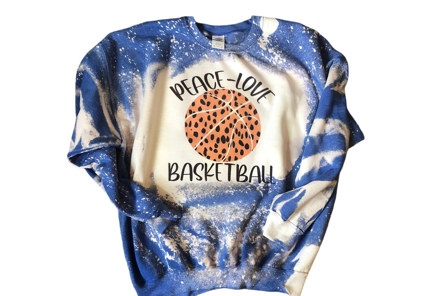 Peace Love and Basketball, Leopard Basketball, Leopard Basketball Mama Shirt