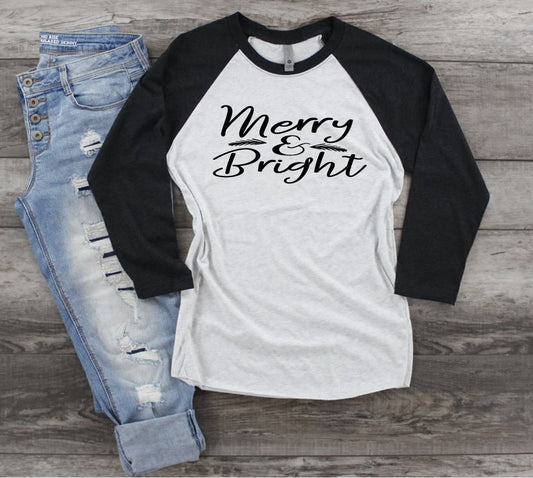 Merry & Bright Christmas Shirt