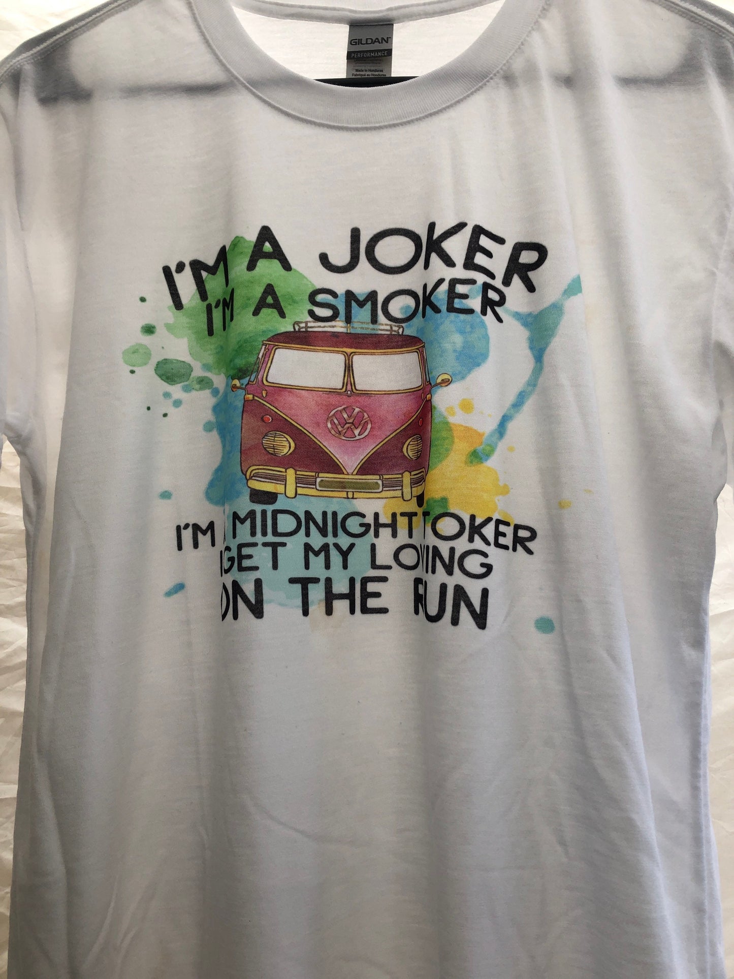 Midnight TOKER Shirt, I'm a joker I'm a Smoker, Steve Miller Band Concert shirt