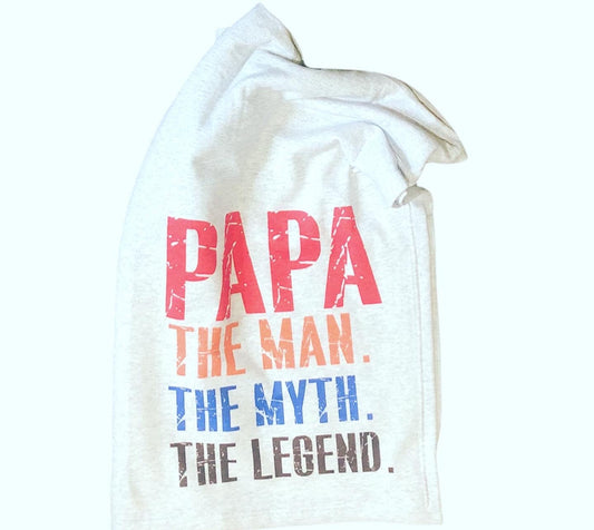 papa the man.  the myth. the legend blanket