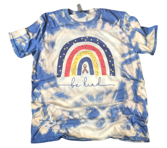 Autism Rainbow Bleached Tee - Liv's Boutique