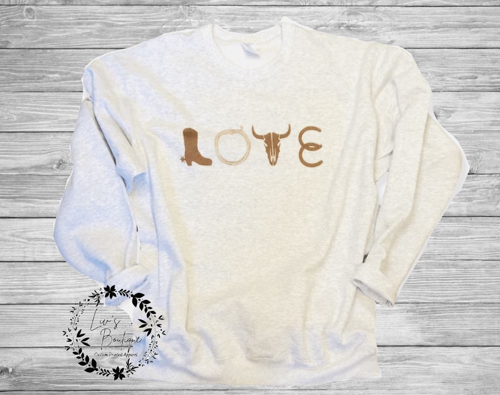 Cowgirl Country Sweatshirt - Liv's Boutique