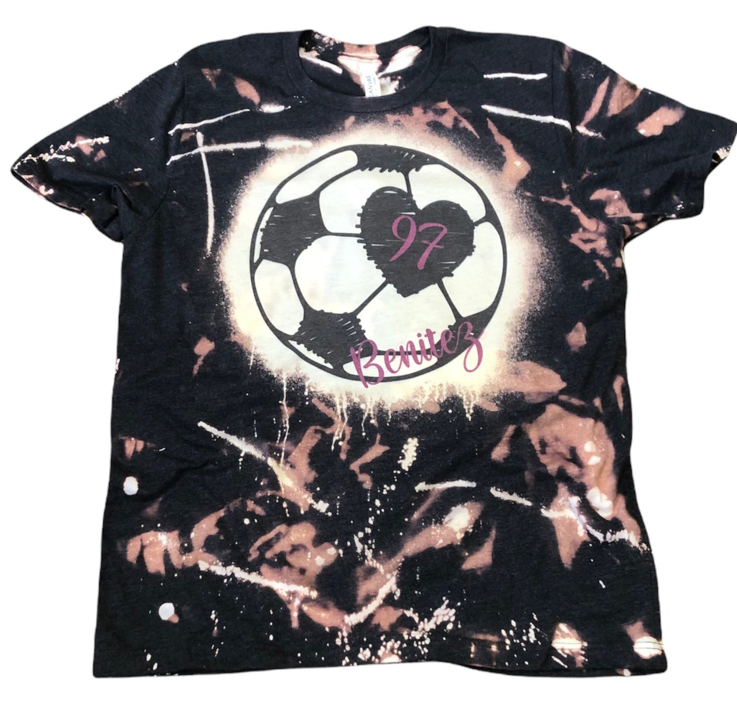 Soccer Shirt Bleached ~ Custom Name and Number - Liv's Boutique