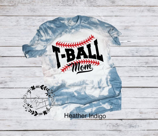 T-Ball Mom Shirt Bleached - Liv's Boutique