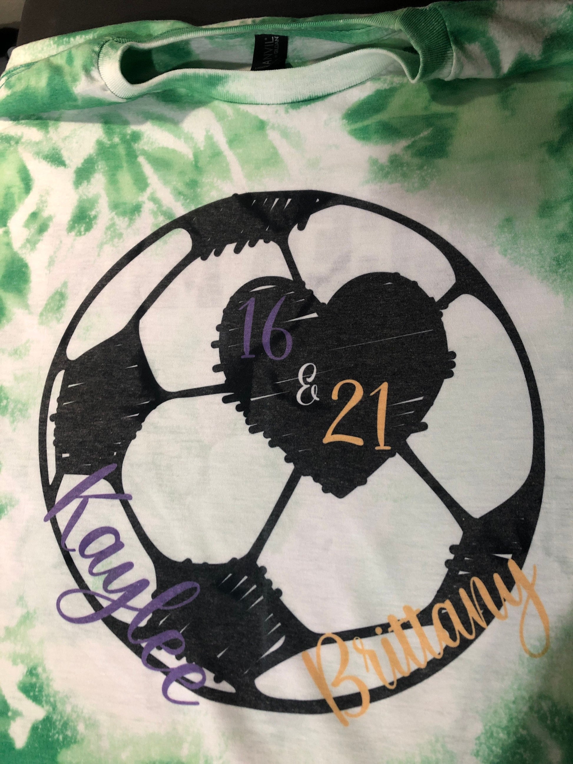 Soccer Shirt Bleached ~ Custom Name and Number - Liv's Boutique