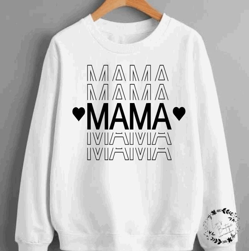 Mama Sweatshirt , Motherhood Shirt - Liv's Boutique