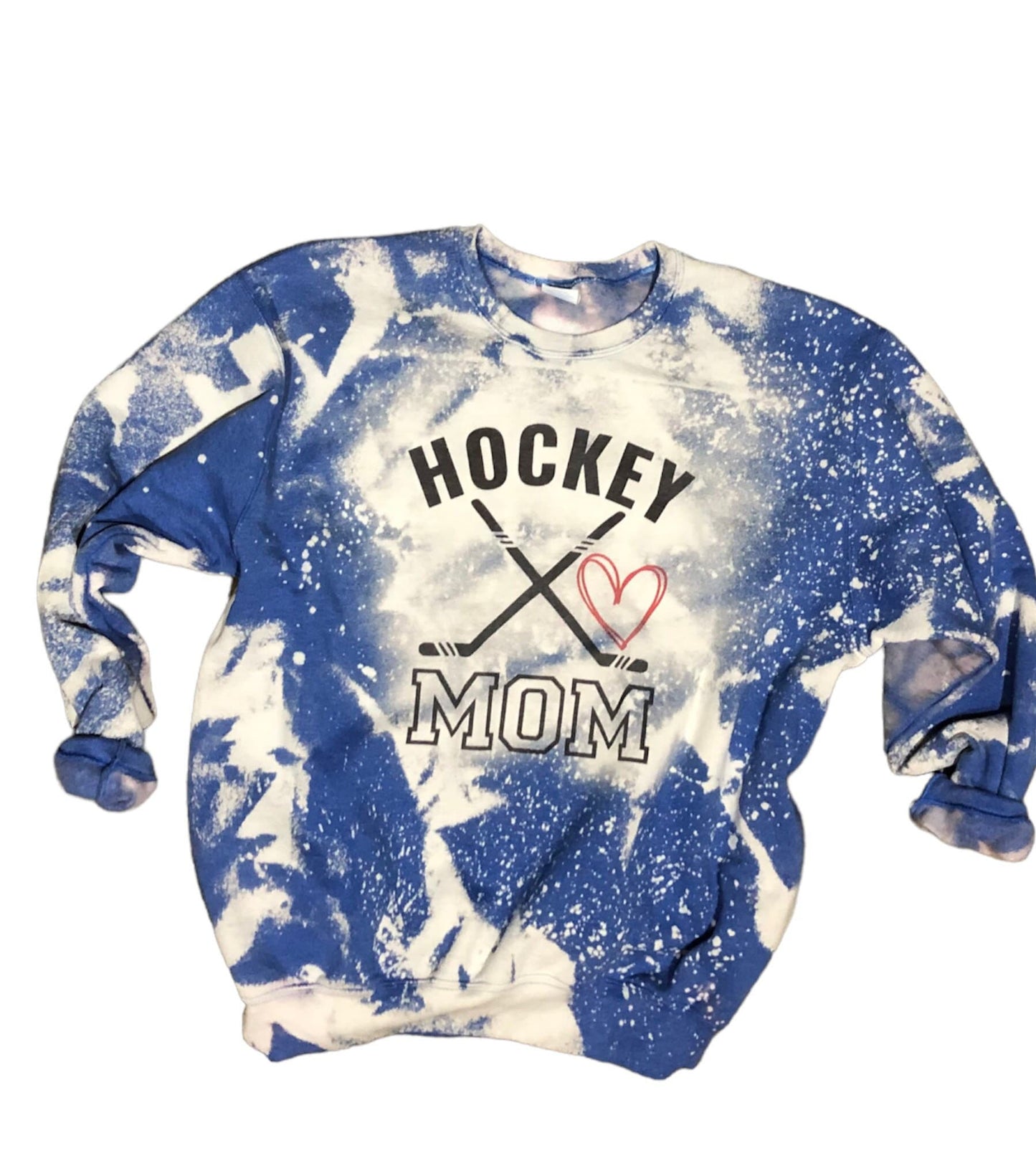 hockey mom sweatshirt with laces