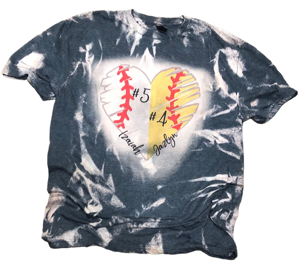 Baseball Softball Mom of Both Bleached (Customized) - Liv's Boutique