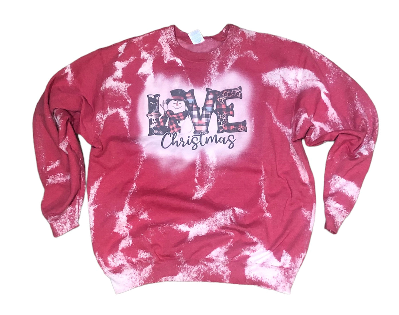 Love Christmas bleached Sweatshirt