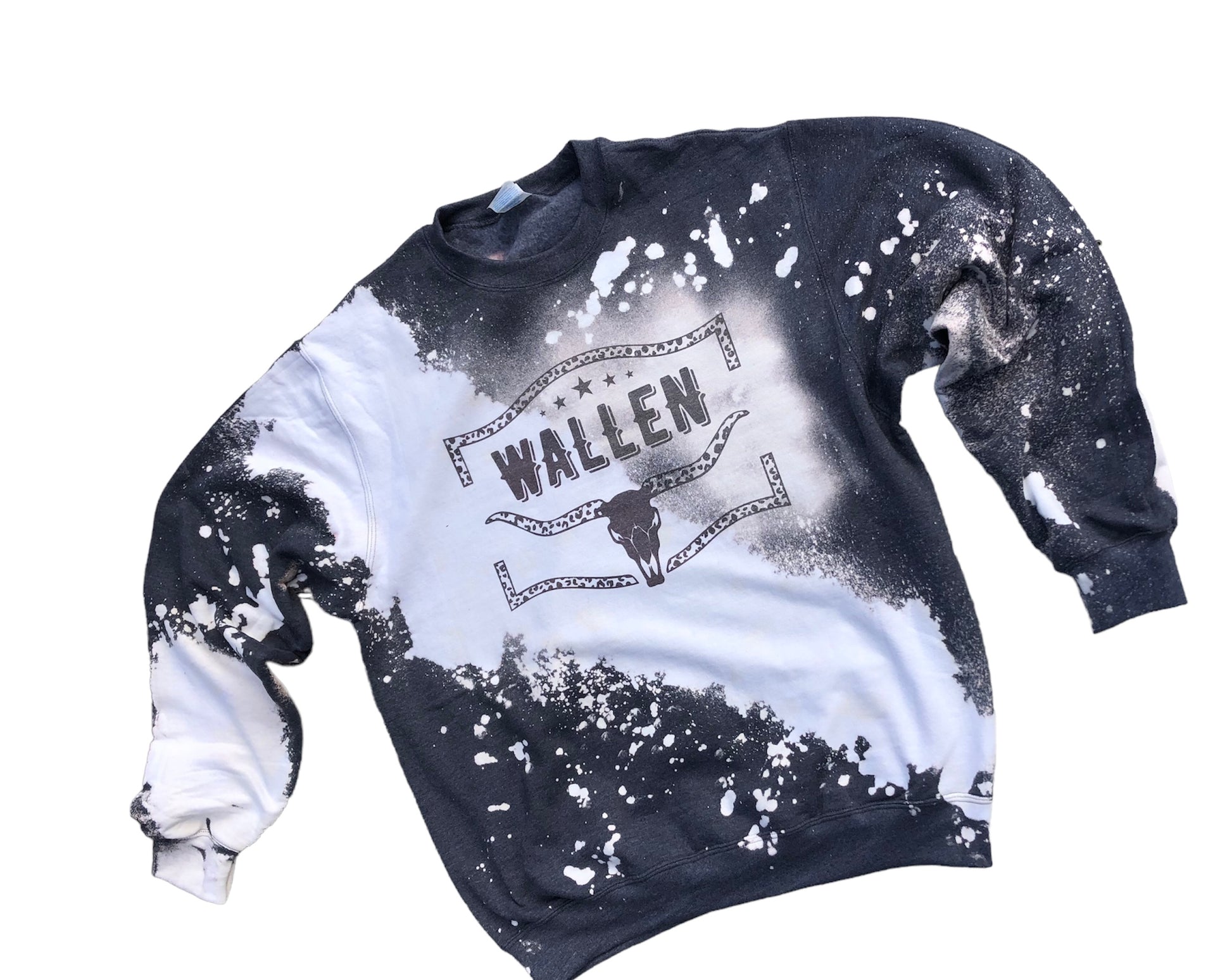 Morgan Wallen Skull Bleached Sweatshirt - Liv's Boutique