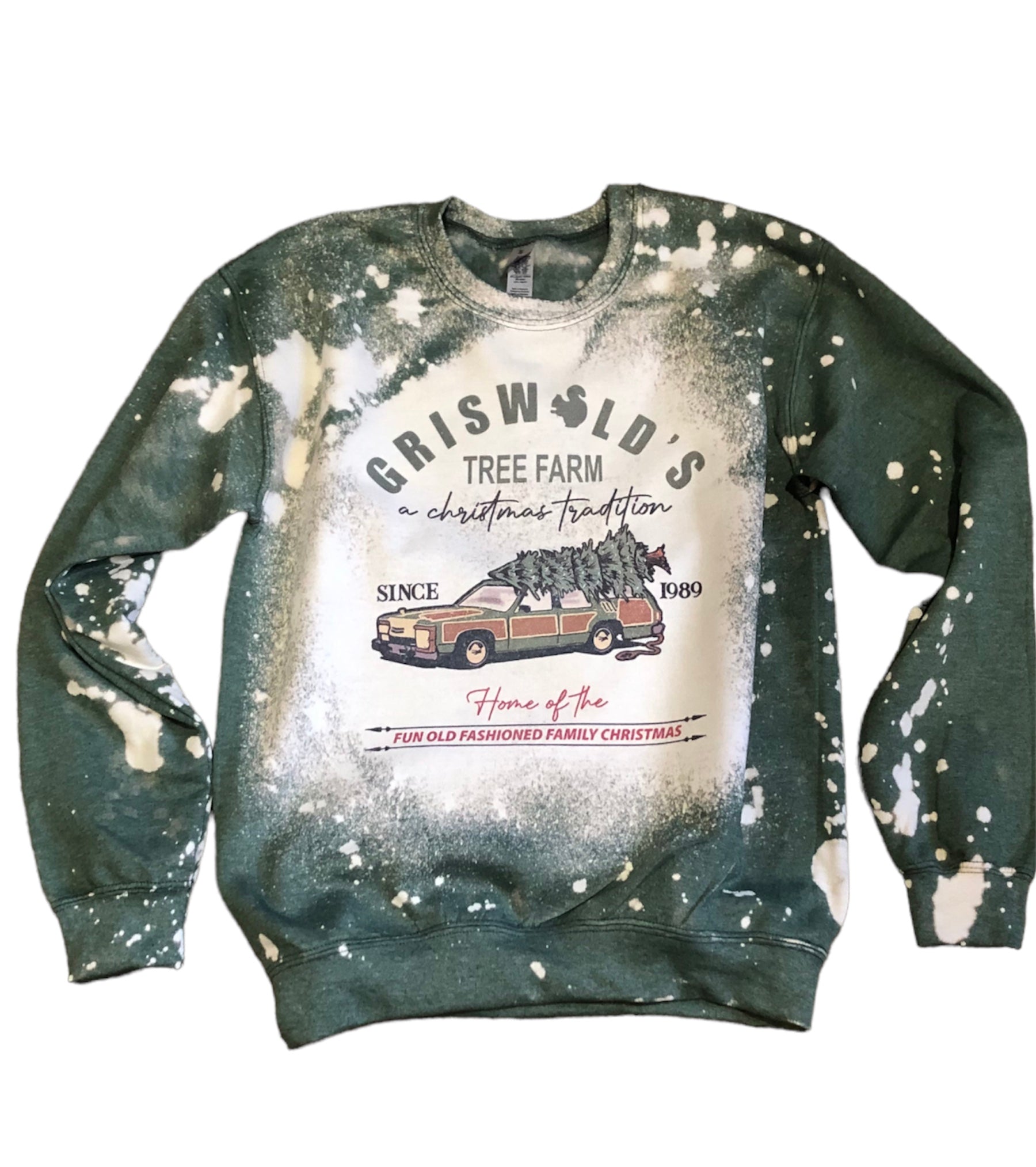 Griswold's Tree Farm Bleached Sweatshirt