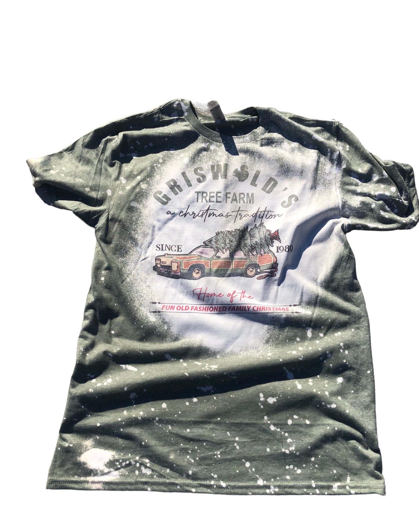 Griswold's Tree Farm Bleached Tee